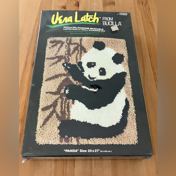 Bucilla | Accents | New Never Opened Vera Bucilla Panda Latch Hook Kit ...